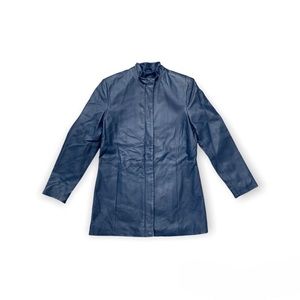 Vintage blue leather jacket